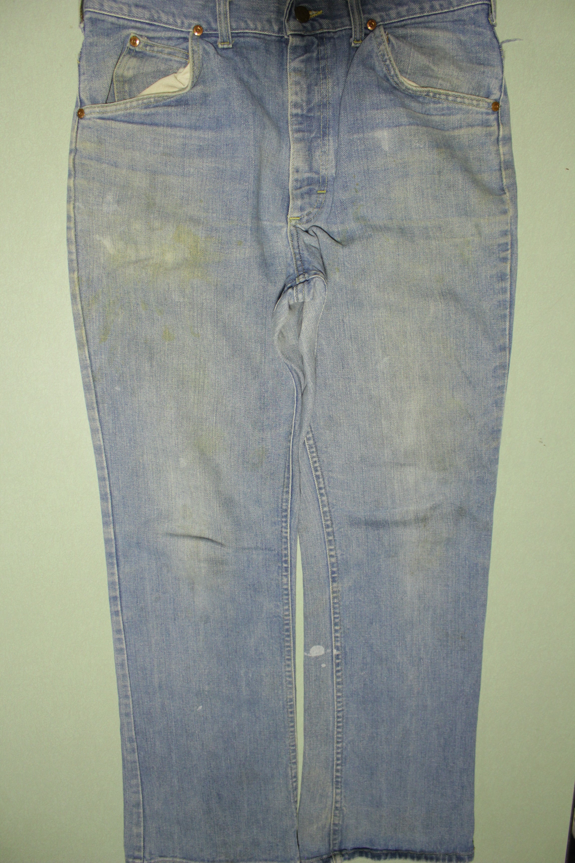 Lee Riders Vintage 70s Talon 42 Zipper Faded Hippy Flare Jeans