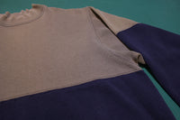 Hanes Large Made in USA 80s Color Block Vintage Crew Neck Sweatshirt