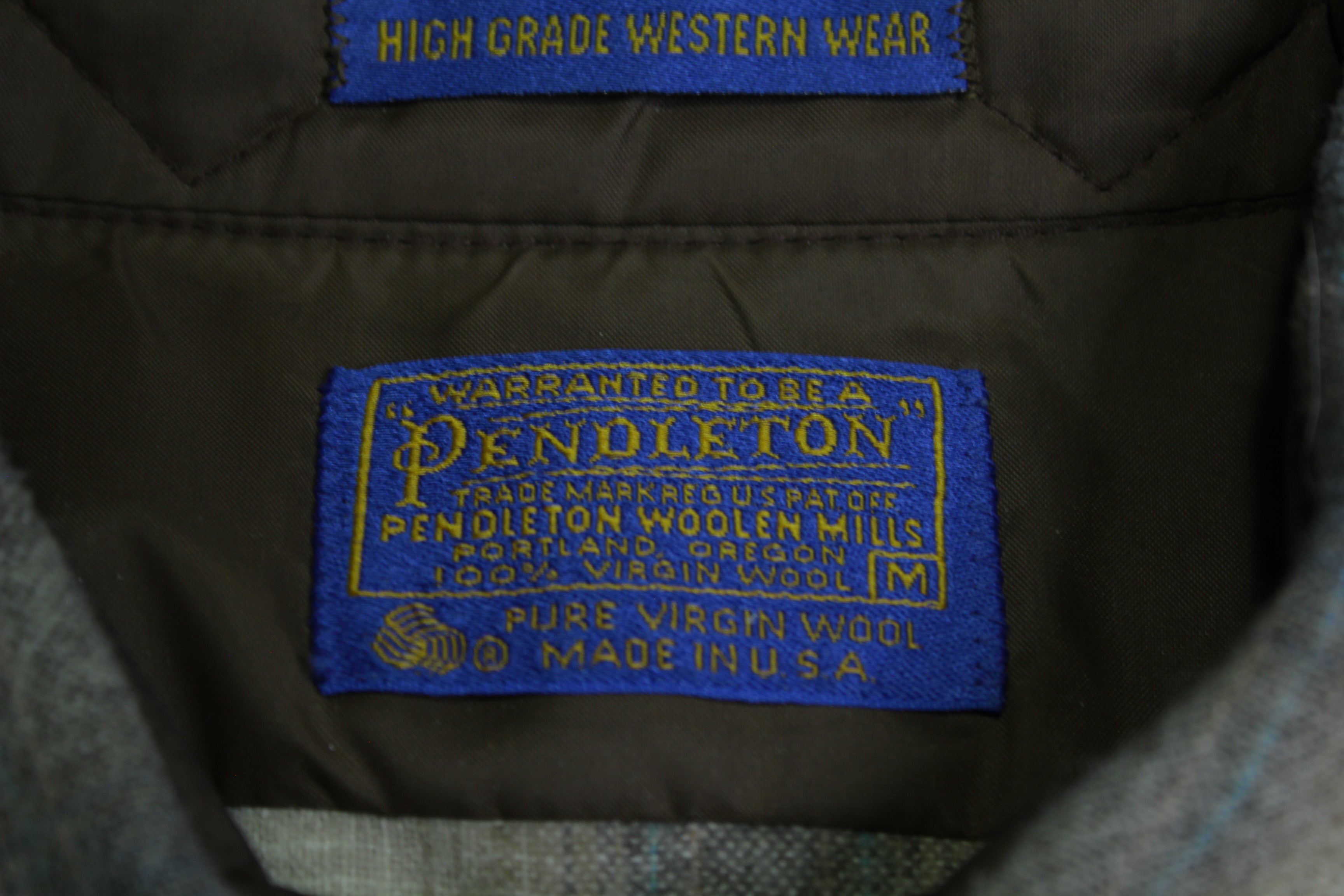 Pendleton 1960's Vintage Virgin Wool USA High Grade Western Wear Pearl –  thefuzzyfelt