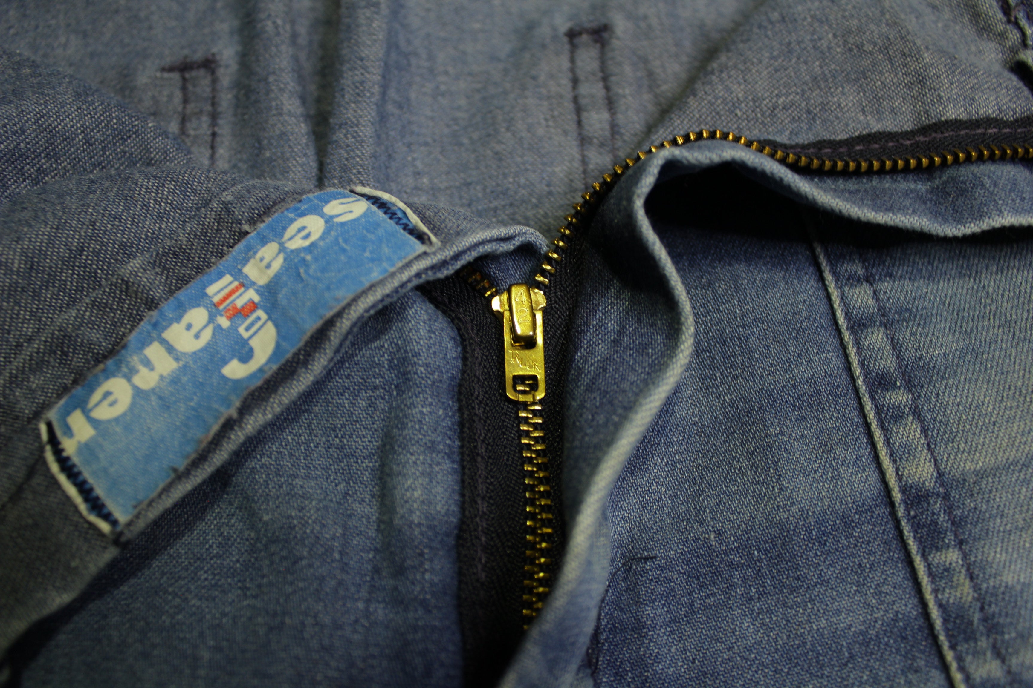 70s Bell Bottom Denim Jeans, Sea Farer Dungaree – The Hip Zipper