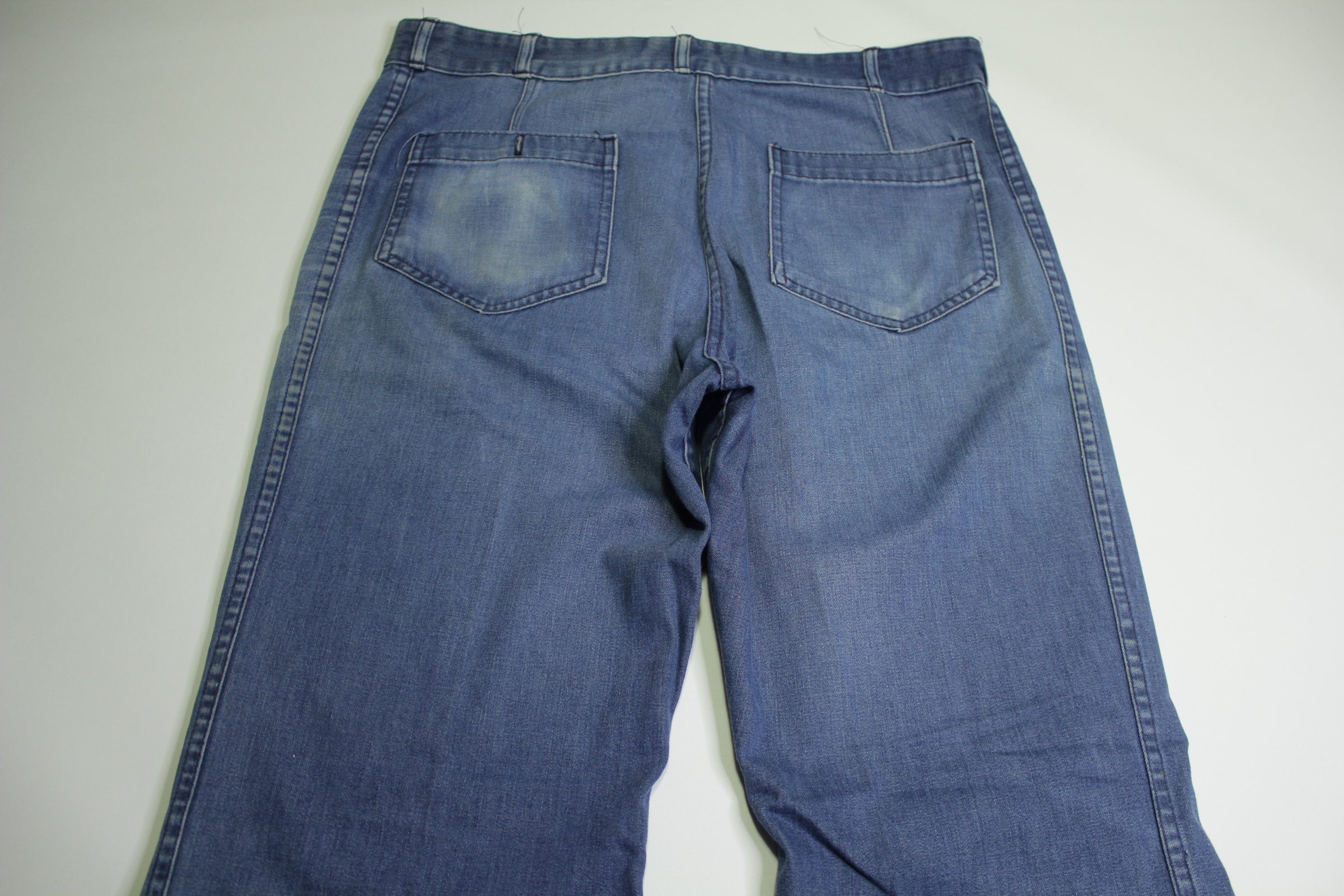 rustyzipper 29W 34L 36Hip Bell Bottoms - US Navy Jeans Pants - New/Old Vintage Deadstock!