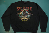 Silverwood Theme Park Locomotive Train 80s Fruit of the Loom Made in USA Fifty-Fifty Vintage Crew Neck Sweatshirt