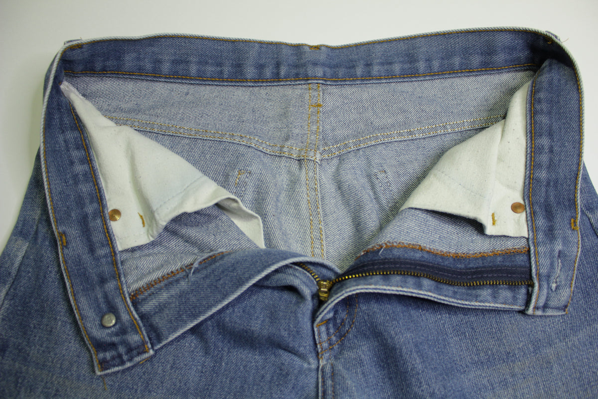 JC Penneys Plain Pocket Vintage 80's Denim Blue Jeans