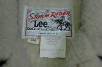 Lee Storm Rider Vintage 70's 220-0241 Sherpa Lined Made in USA Rancher Jean Jacket