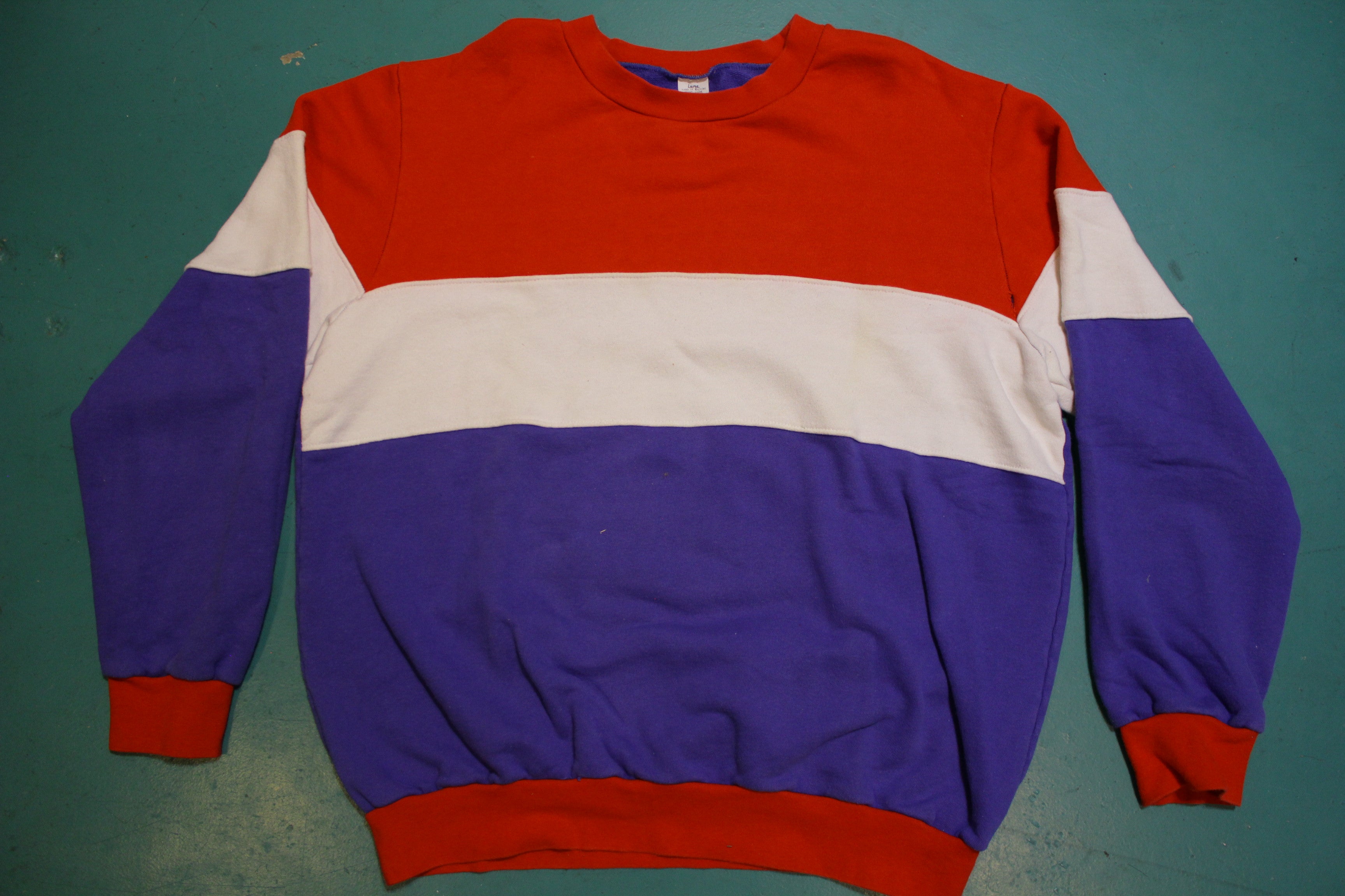 Vintage color block discount sweatshirt