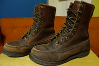 Herman Survivors Oxblood Brown 20 Below Zero Leather Distressed Lace Up Boots 8