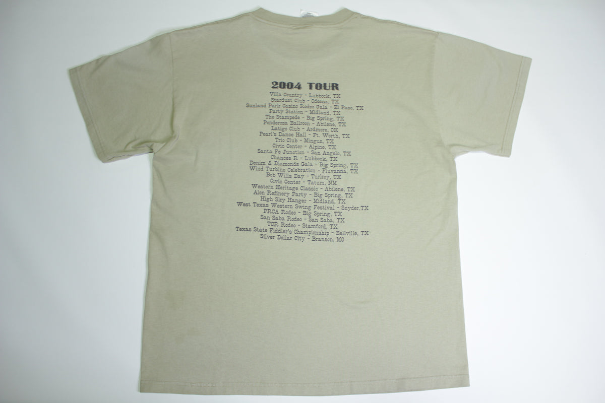 Jody Nix & The Texas Cowboys 2004  Concert Tour Country Western T-Shirt