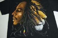 Bob Marley Lion 2004 Zion Rootswear Dreads Rasta Reggae T-Shirt