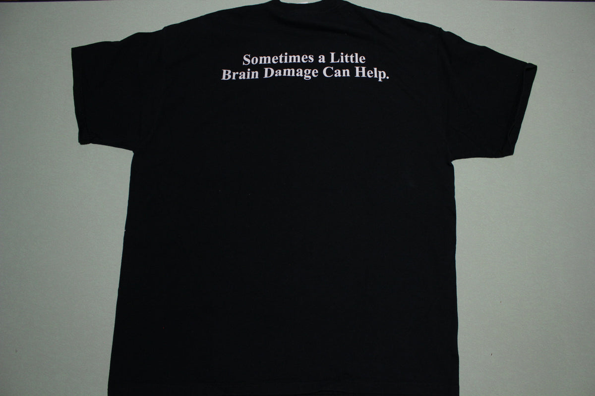 George Carlin A Little Brain Damage Can Help Vintage 90's Stand Up Comedy T-Shirt