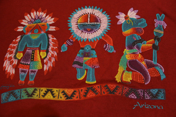 Arizona 1995 Vtg 90's Fruit of the Loom BEST Aztec Southwestern T-Shirt Single Stitch