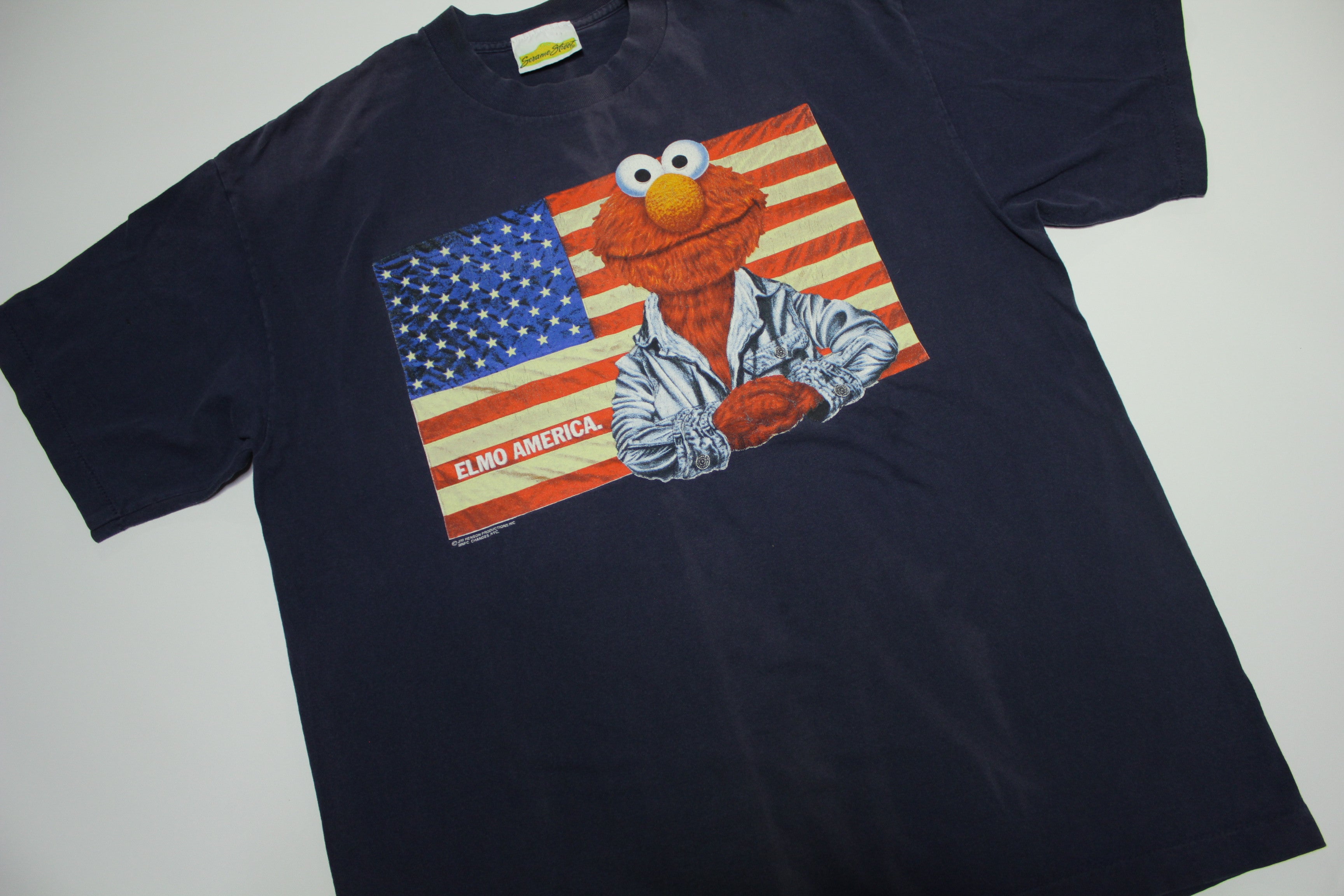 Elmo America Sesame Street Changes Vintage 90's Jim Henson Single ...