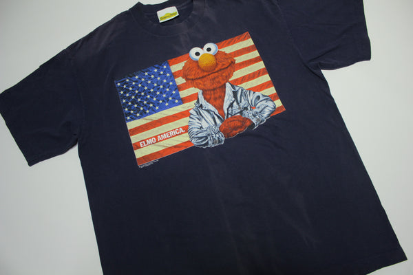 Elmo America Sesame Street Changes Vintage 90's Jim Henson Single Stitch T-Shirt