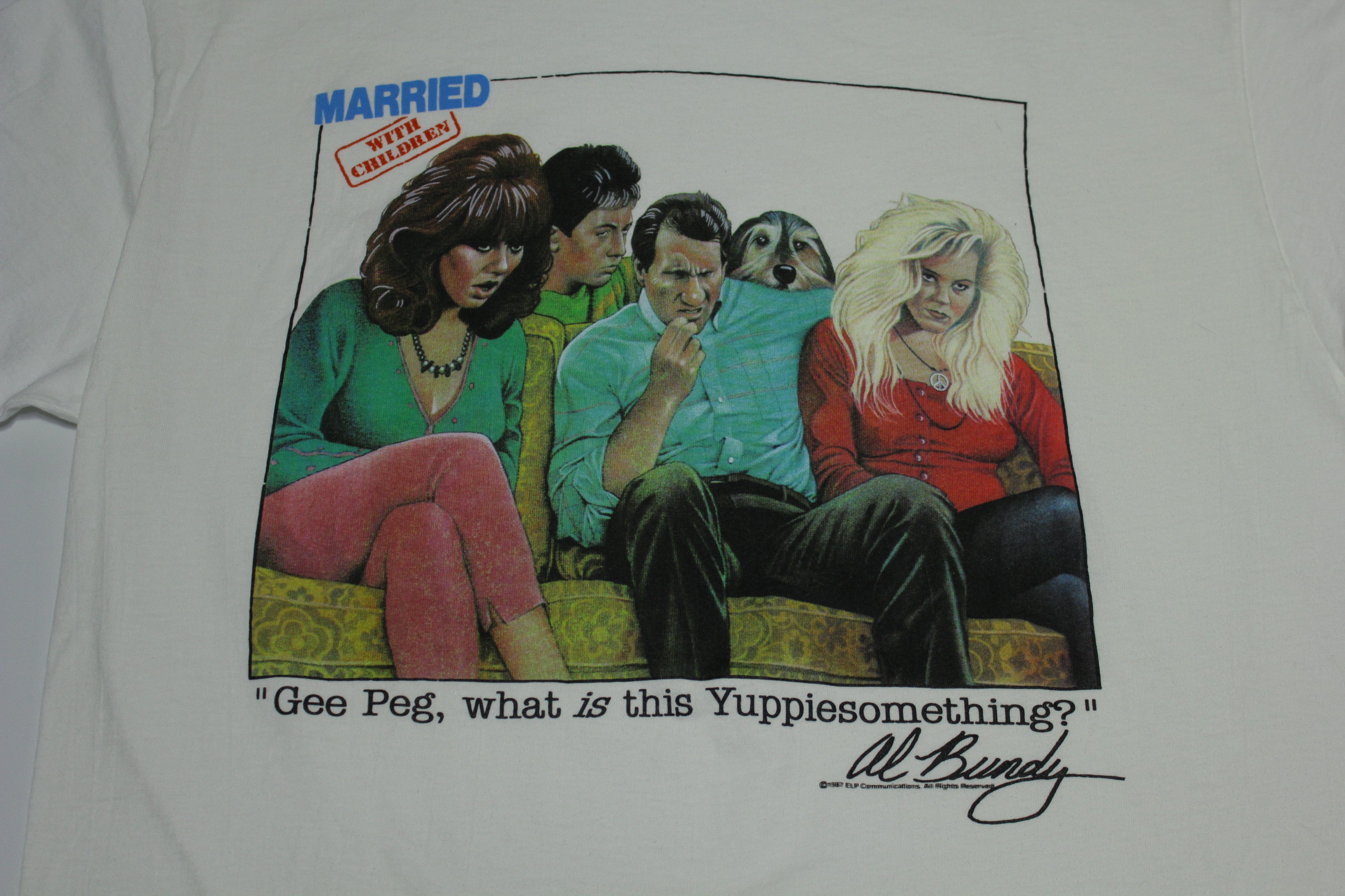 Vintage hotsell 1987 SINGLE STITCH MARRIED WITH CHILDREN DEADSTOCK T-shirt XL Al Bundy