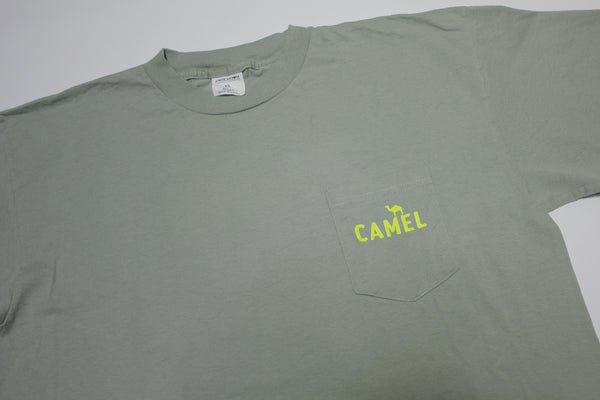 Camel Cigarettes Tobacco Vintage 90's American Born Made in USA Pocket T-Shirt