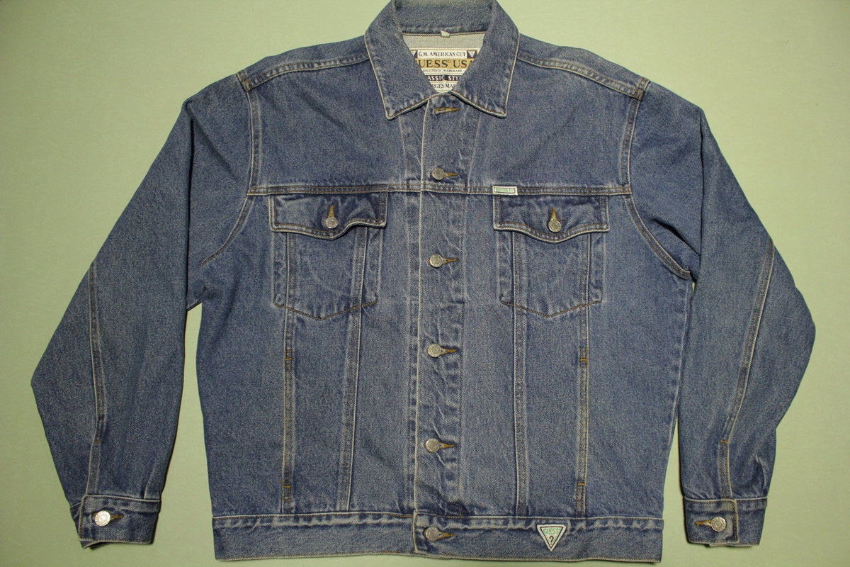 Guess USA Classic Style Georges Marciano Vintage 80's Denim Jean Jacke ...