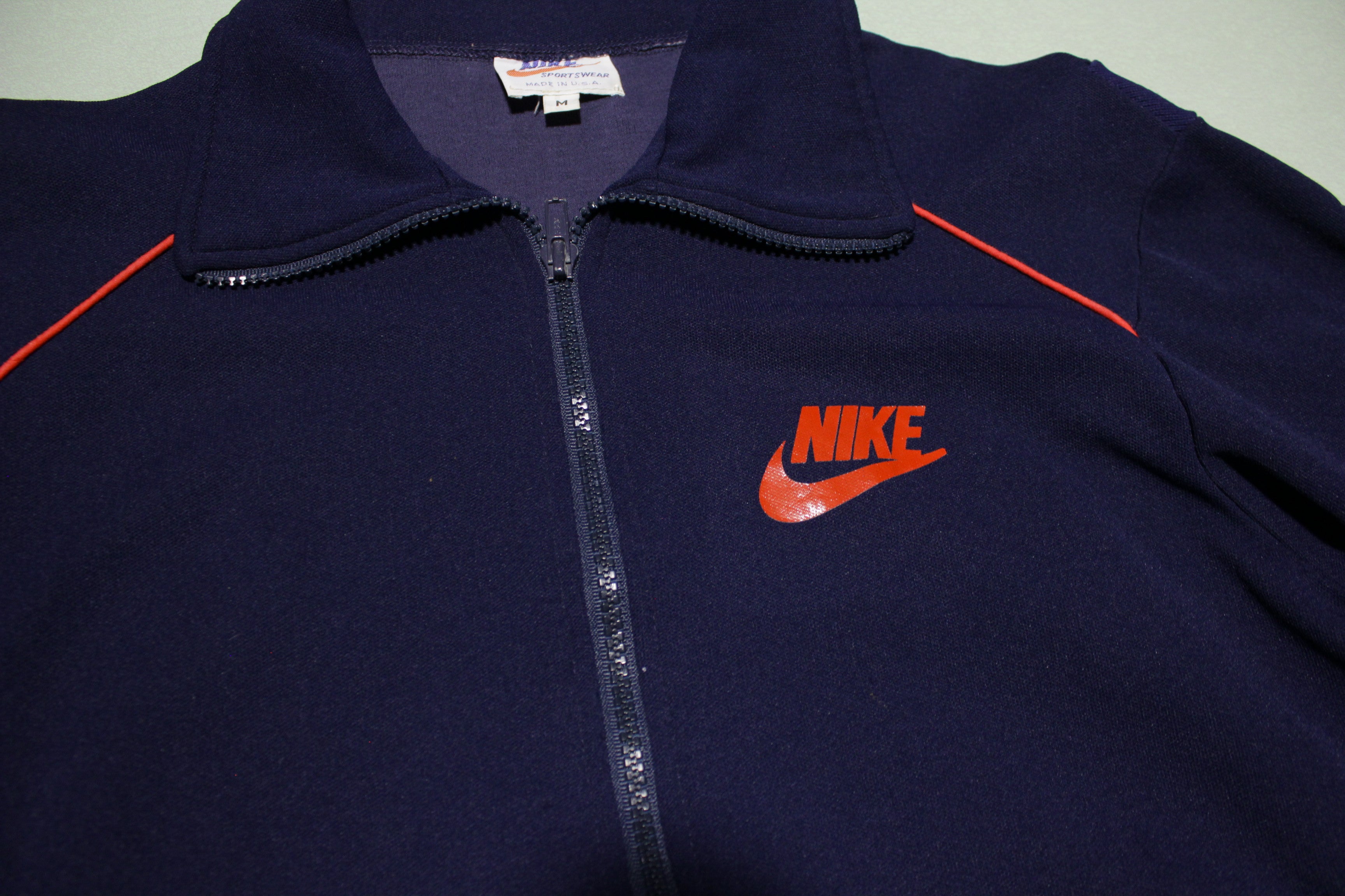 Nike orange clearance track jacket