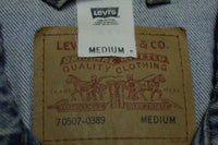 Levis 90's Vintage 70507-0389 Denim Blue Jean Trucker Jacket