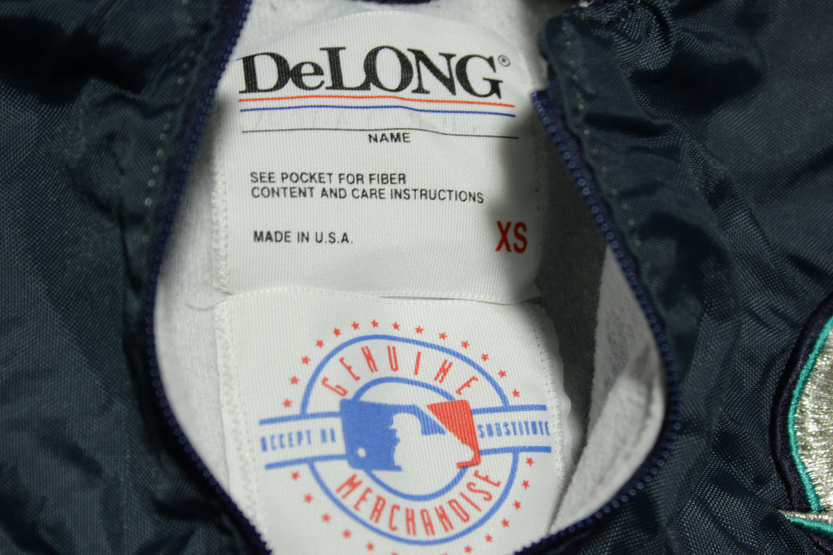 Seattle Mariners 90's Vintage Delong Made in USA Quarter Zip Pullover Jacket