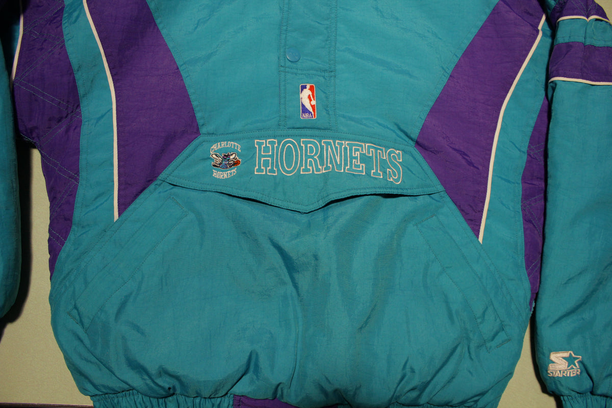 Vintage Starter Charlotte Hornets Track Jacket Large