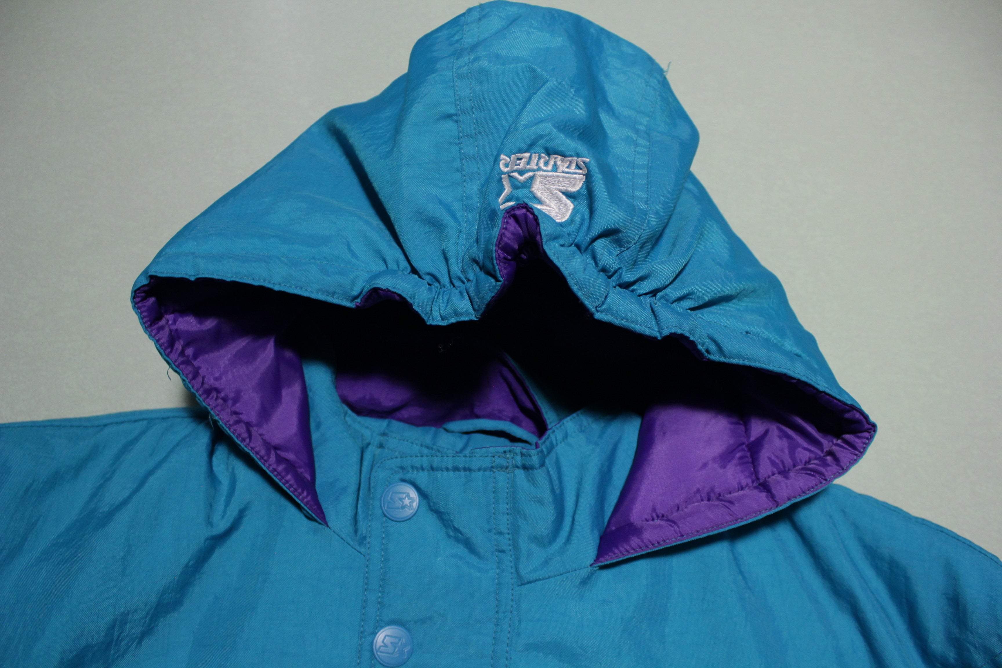 Teal and outlet purple jacket