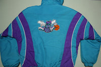 Charlotte Hornets Vintage 90's Teal Starter Pullover Jacket Center Pouch