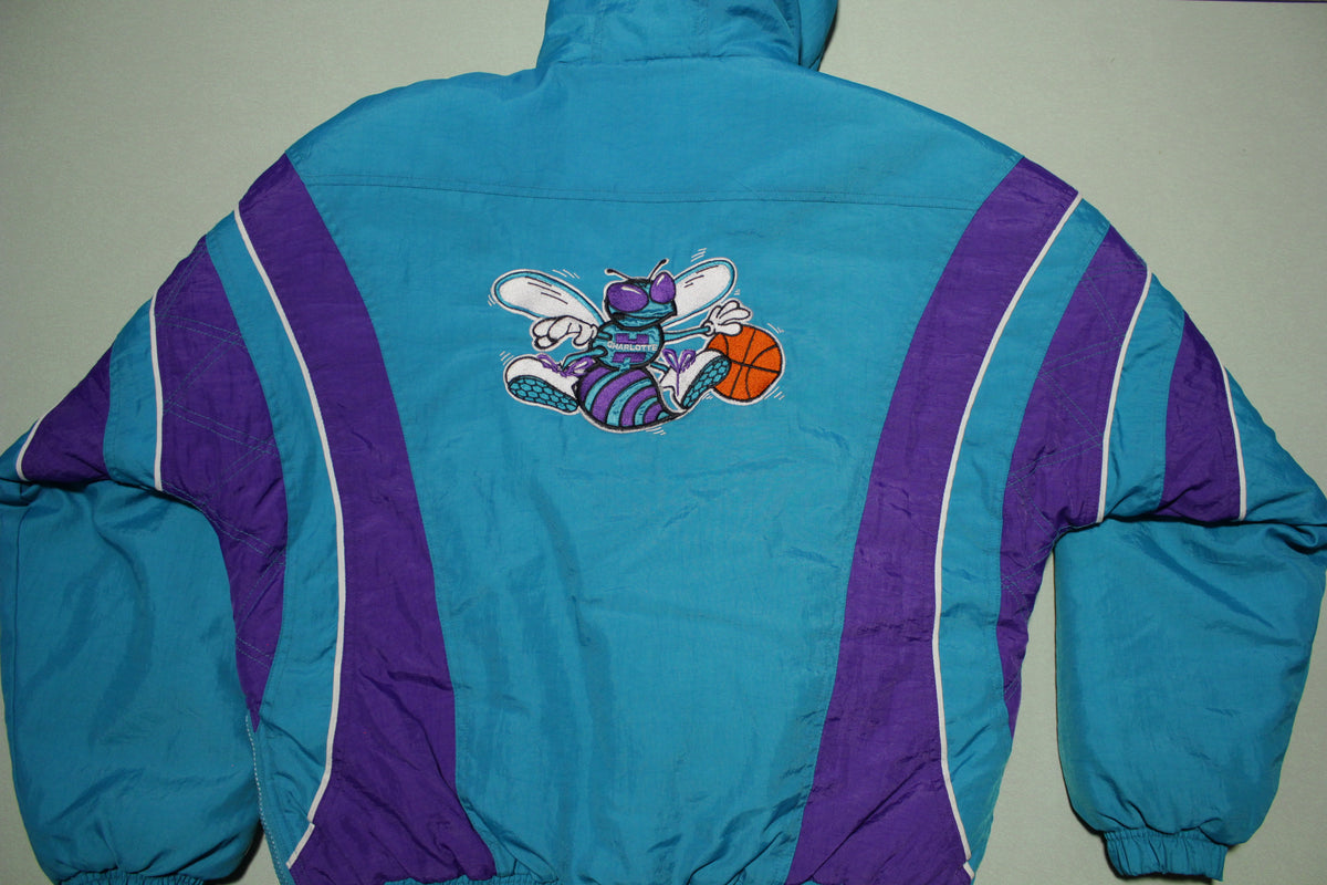 1990's Charlotte Hornets Starter Jacket., Snap
