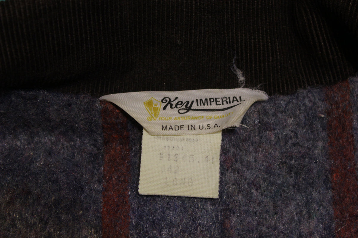 Key Imperial 70's Blanket Lined Dark Wash Jean Jacket Mint One Wash