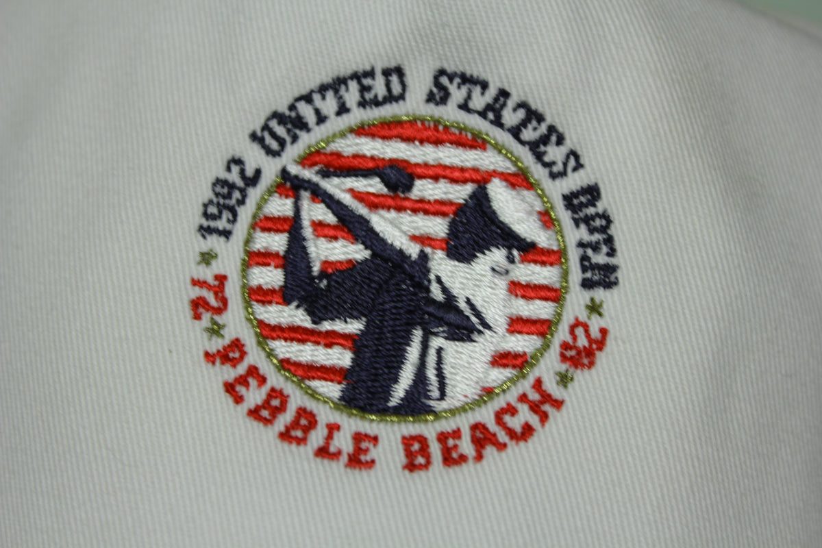 United States Open Pebble Beach 1992 Vintage 90's Golf Trucker Snapback Adjustable Hat