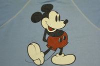 Mickey Mouse Disney Classic Baby Blue 80s Vintage Crewneck Sweatshirt
