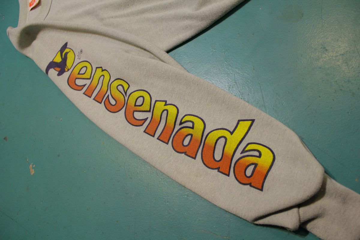Ensenada Surfing Beach Baja California 80's Graphic Sweatshirt