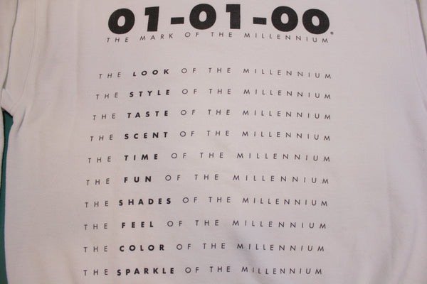 The Mark of the Millenium 01-01-00 Lee Sport Made in USA Vintage Sweatshirt