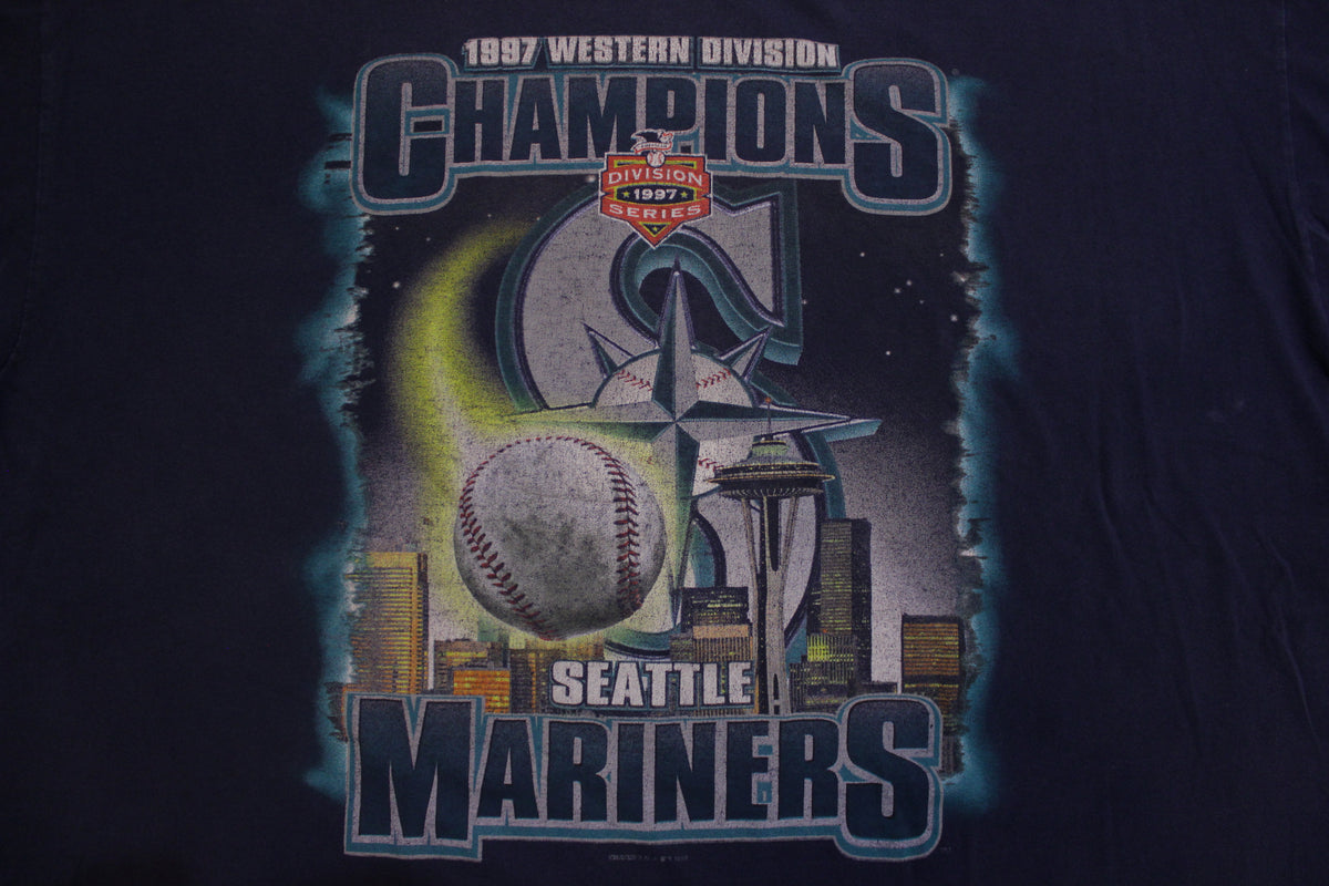 1997 Western Division Champions Seattle Mariners 90's Vintage T-shirt