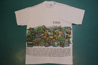 Delta Airline Airplane Single Stitch All Over Print 80's Vintage T-shirt