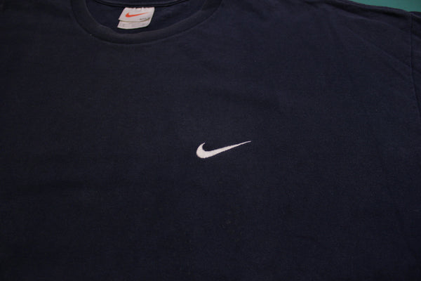 Nike Swoosh Embroidered 90's Made in US Vintage Short Sleeve Blue T-shirt