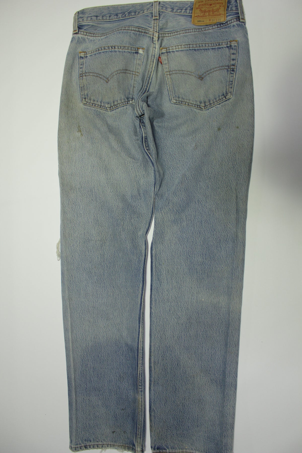 Levis 501xx Red Tab Vintage 90's Made in USA Button Fly Denim Grunge Rocker Jeans