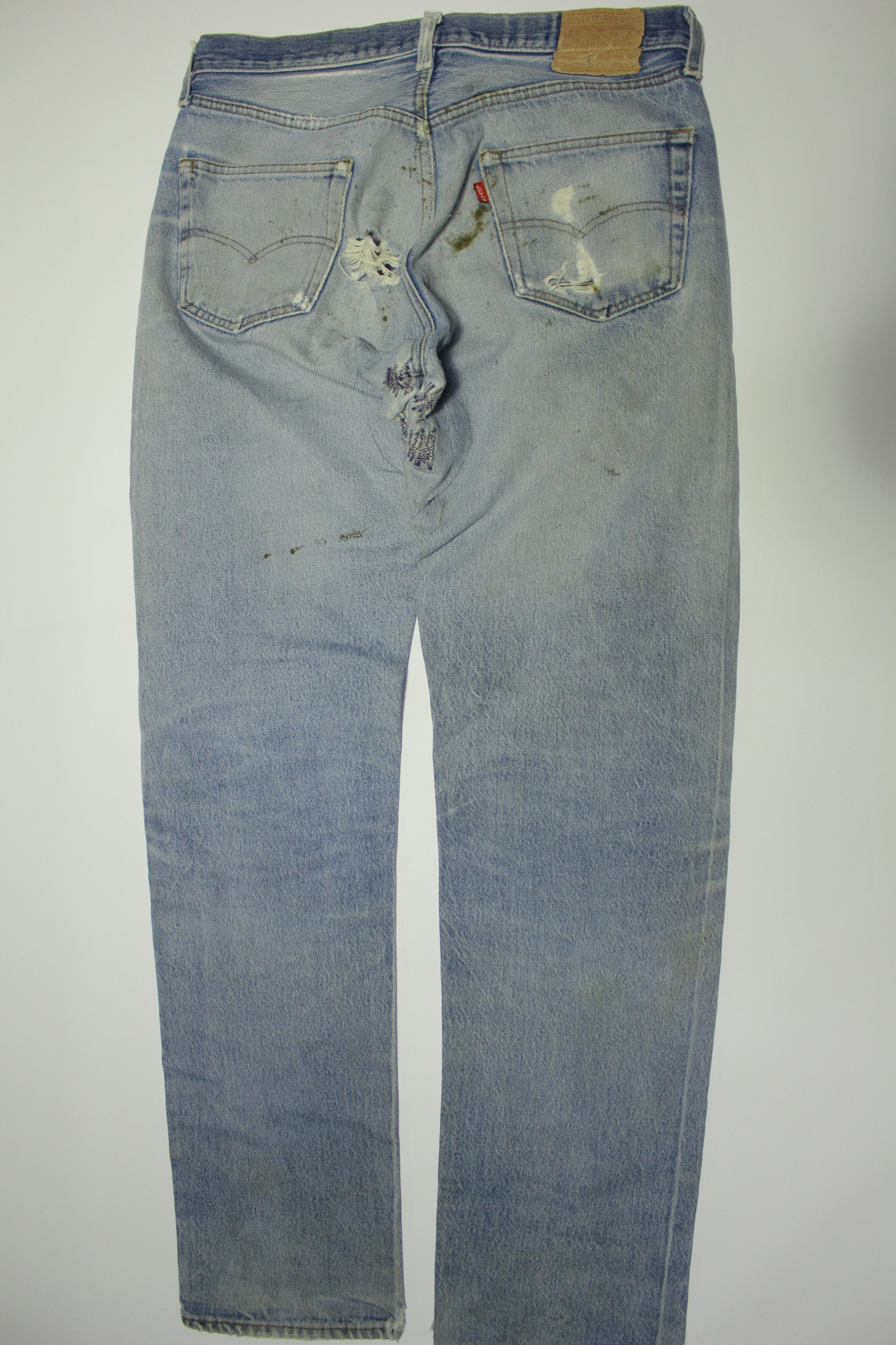 Levis 501-0117 Red Tab Vintage 70s 80's Made in USA Button Fly Denim Grunge  Rocker Jeans