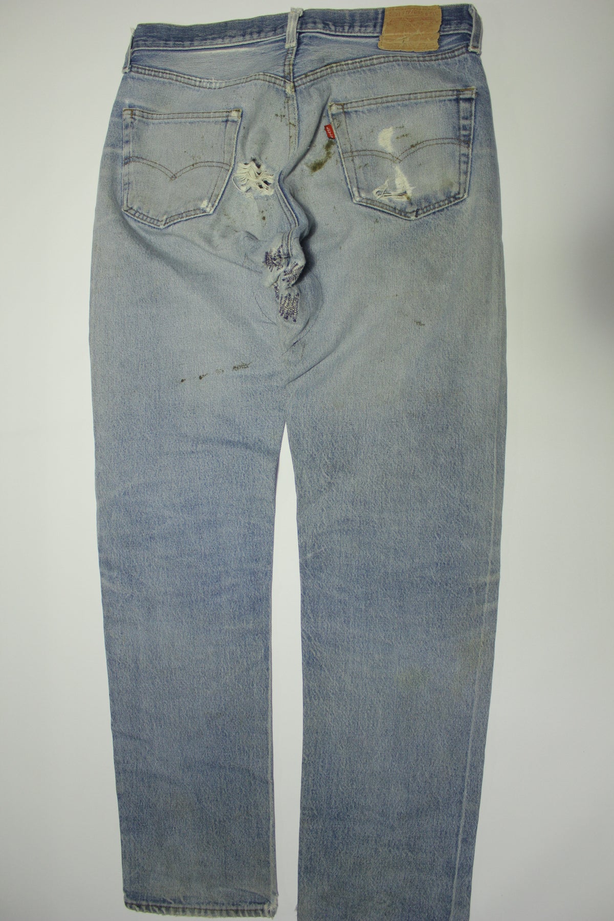 Levis 501-0117 Red Tab Vintage 70s 80's Made in USA Button Fly Denim Grunge Rocker Jeans