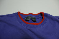 Liz Wear Color Block Vintage 80's 90's Grey Tag Crewneck Pullover Sweatshirt