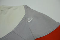 Nike Color Block Vintage 80's 90's Grey Tag Crewneck Pullover Sweatshirt With Pockets