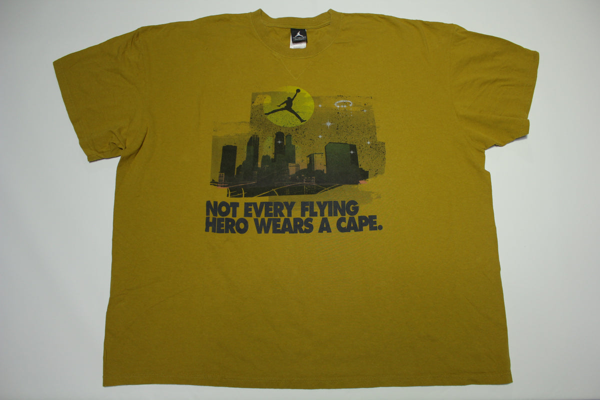 Not Every Flying Hero Wears A Cape Air Jordan Y2K Vintage Michael 2000s Tag T-Shirt
