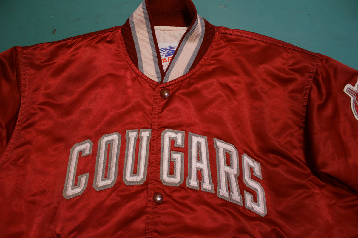 Washington State Cougars Vintage Made in USA Starter 80's Satin Quilt Lined Jacket