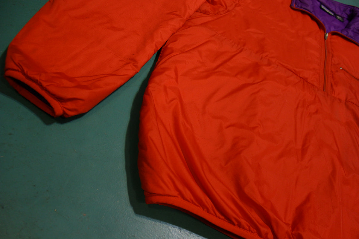 Patagonia Red Made in USA Vintage 90's Half Zip Pullover Windbreaker Jacket