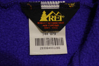 REI Royal Blue Vintage 90's Made in USA Zip Up Fleece Jacket