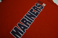 Let's Go Seattle Mariners Vintage 2005 Nike Red Center Check Swoosh T-Shirt