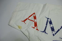 American Flag Large Print Vintage 90s FOTL USA Single Stitch T-Shirt