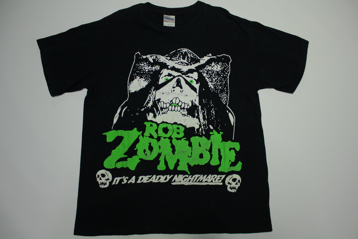 Rob Zombie It's A Deadly Nightmare Gildan Y2K Concert T-Shirt