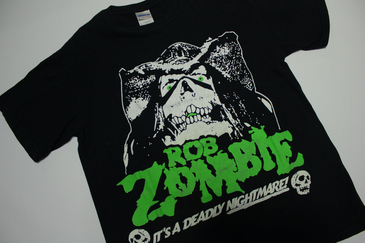 Rob Zombie It's A Deadly Nightmare Gildan Y2K Concert T-Shirt