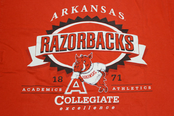 Arkansas Razorbacks Vintage Collegiate 90's Single Stitch T-Shirt