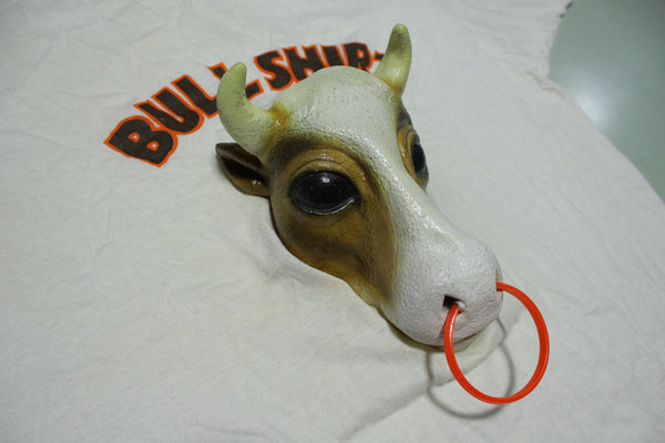 Bull Shirt Head Screen Stars Vintage 80's Single Stitch T-Shirt