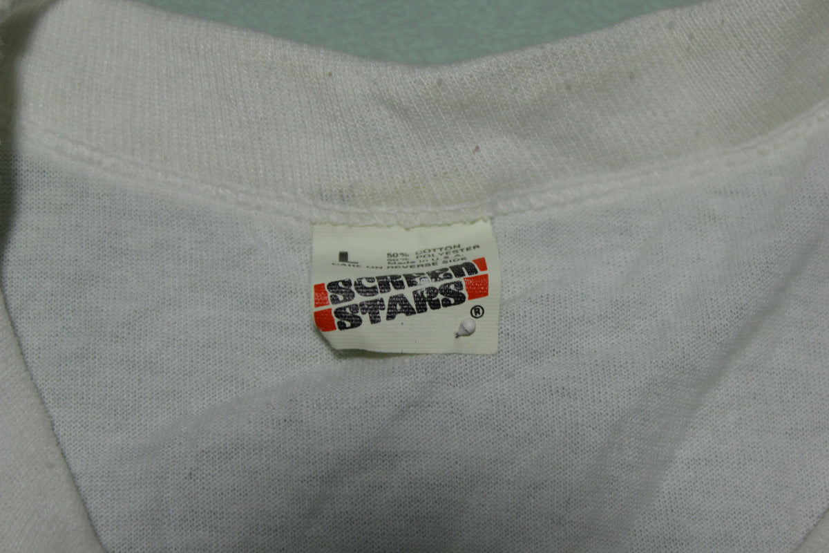 Bull Shirt Head Screen Stars Vintage 80's Single Stitch T-Shirt